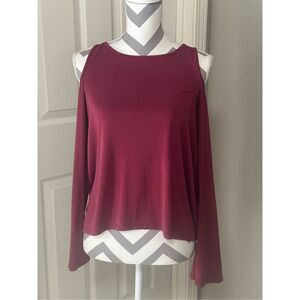 Hollister cold shoulder long sleeve top